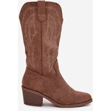 VINCEZA Women's Cowboy Boots with Heel | Shoptok.si