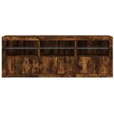  Komoda s LED svjetlima boja dimljenog hrasta 181,5x37x67 cm | shoptok.hr