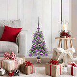 vidaXL Božično drevo med 150 LED z stojalom Zelena 65 cm PE | Shoptok.si