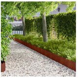vidaXL Ograda oko Travnjaka 10 kom. 103 x 25 cm Čelik Rđa - Otporni čelik 10 25 cm Cijene