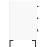  Noćni ormarić bijeli 40 x 40 x 66 cm od konstruiranog drva | shoptok.hr