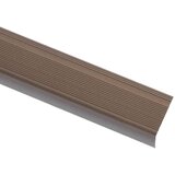 vidaXL Obrobe za stopnice L-oblike 5 kosov aluminij 100 cm rjave | Shoptok.si