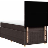  Krevet s oprugama i madracem tamnosmeđi 80x200 cm od tkanine | shoptok.hr