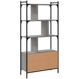  Regal za knjige s vratima boja hrasta 76,5x30x154,5 cm drveni | shoptok.hr