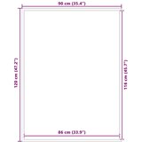 vidaXL Predpražnik rjav 90x120 cm | Shoptok.si