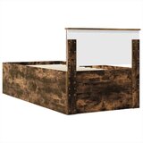  Krevetna konstrukcija s uzglavljem Dimljeni hrast 75 x 190 cm | shoptok.hr