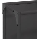  Stalak za drva crni 25x25x100 cm hladno valjani čelik | Eponuda.com