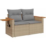  9-dijelni set vrtnih sofa s jastucima bež od poliratana bagrem | shoptok.hr