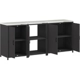  Kuhinjski set za pohranu HATTEM 3 pcs Crna Čelična vrata | shoptok.hr