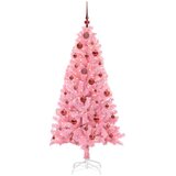  Božićno drvce s 150 LED svjetlima Ružičasta 150 cm PVC | shoptok.hr