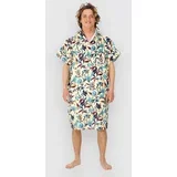 Humming Birds Surf poncho almond