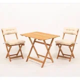 Garden set od 2 stolice i stolić za kafu bež boje