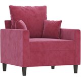  The Living Store Fotelj vinsko rdeč 60 cm žamet - Enosed, (21494892) | Shoptok.si