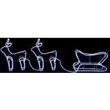 vidaXL Ukrasni božićni sobovi i sanjke vanjski s 576 LED žarulja | shoptok.hr