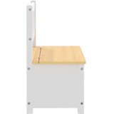 vidaXL Dječja klupa za pohranu bijela i bež 60 x 30 x 55 cm MDF | shoptok.hr