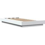  Okvir za krevet s LED svjetlima bijeli 100 x 200 cm drveni | shoptok.hr