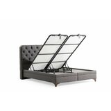 Hanah home bračni krevet samira 120 x 200 grey