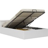  The Living Store Dvižni posteljni okvir LED belo umetno usnje 120x200 cm - Posteljni Okvir, (21523601) | Shoptok.si