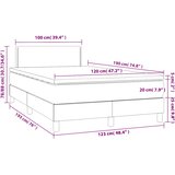  box spring s madracem tamnozeleni 120x190 cm baršunasti | shoptok.hr