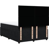  Krevet s oprugama i madracem crni 140 x 190 cm baršunasti | shoptok.hr