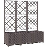 Maison Chic Cvetlično korito - Cvetlični Lonec z oporno mrežo rjavo 120x40x136 cm PP, (21789499) Cene