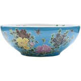 Nadgradni umivaonik raznobojni okrugli Φ 41 x 14 cm keramički | shoptok.hr