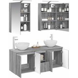  Set ormarića za kupaonicu 5 kom. Siva Sonoma Konstruirano drvo | shoptok.hr