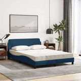  Krevet s madracem plavi 120 x 200 cm od tkanine | shoptok.hr