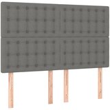  LED uzglavlje tamnosivo 144x5x118 cm od tkanine | shoptok.hr