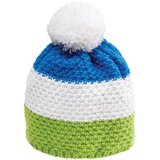  Pletena zimska kapa Nordic s pomponom, zeleno-plavo-bijela | shoptok.hr