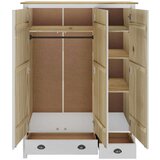  Trokrilni ormar Hill bijeli 127 x 50 x 170 cm masivna borovina | shoptok.hr