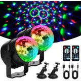 URAQT 2x LED disco krogla z daljincem in priseskom Cene