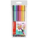 Stabilo Stabilo: Pen 68 8-delni komplet barvnih tankih flomastrov z motivom lame | Shoptok.si
