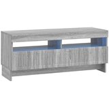  5-dijelni LED TV ormarić Siva Sonoma Konstruirano drvo - Siva Sonoma 100 cm | shoptok.hr