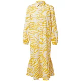 Aligne Košulja haljina 'Cecilie' zlatno žuta / bijela