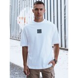 DStreet T-shirt męski z nadrukiem biały | Shoptok.si