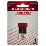 BAUHAUS Baterija Power E Block 6LR61 (9 V blok, Alkalna (mangan), 9 V, 1 kos) | Shoptok.si