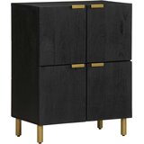  Komoda crna 60 x 33 x 75 cm konstruirano drvo | shoptok.hr