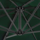  Konzolni suncobran s aluminijskom šipkom zeleni 250 x 250 cm | shoptok.hr