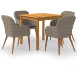  5-dijelni vrtni blagovaonski set smeđi | shoptok.hr