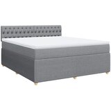  Krevet s oprugama i madracem svjetlosivi 180x200 cm od tkanine | shoptok.hr
