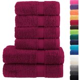  6-dijelni vrhunski set ručnika SOLUND bordo 600 gsm | shoptok.hr