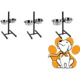 Flamingo metalni Stalak sa Činijama od Nerđajućeg Čelika, 2 x 1500ml Cene