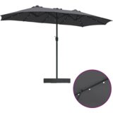 vidaXL vrtni dežnik antracit 385 x 209 x 244 cm blago | Shoptok.si