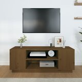 TV ormarić smeđa boja meda 110 x 35 x 40,5 cm masivna borovina | Eponuda.com