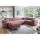 Miuform Ružičasta sklopiva/s prostorom za odlaganje kutna garnitura (s desnim kutom/u obliku slova "U") Classy Sophie – | shoptok.hr