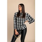 Fenzy Mekani Džemper S Pepita Uzorkom, Crni | shoptok.hr