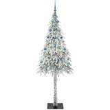 vidaXL Božično drevo med 300 LED z stojalom Bela 210 cm PE in jeklo | Shoptok.si