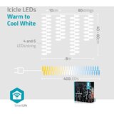 Nedis WIFILXC04W400 - LED božićna zavesa 400xLED/11 funkcija 11m IP65 Wi-Fi Tuya | Eponuda.com