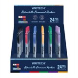 Writech Permanentni marker Retractable click, kompletan stalak, 24 komada Cijene